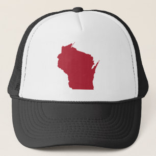 Casquette Wisconsin blanc et rouge