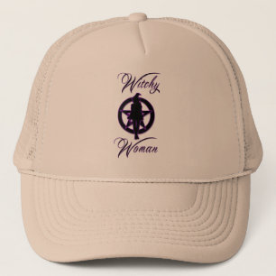 Casquette Witchy woman silhouette avec pentacle
