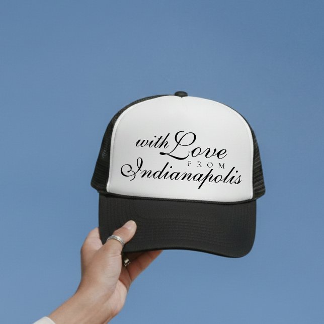 Casquette With Love From Destination Wedding Merch (Ditch the expected wedding favors and gift your wedding guests something they'll actually use!)