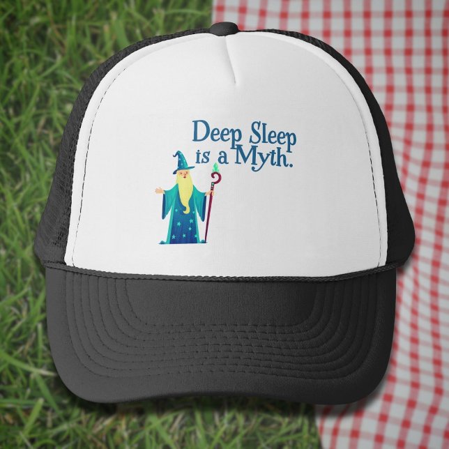 Casquette Wizard : Deep Sleep is a Myth (Créateur téléchargé)