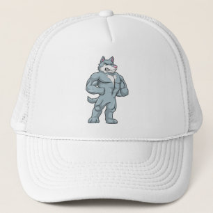 Casquette Wolf comme Bodybuilder extrême