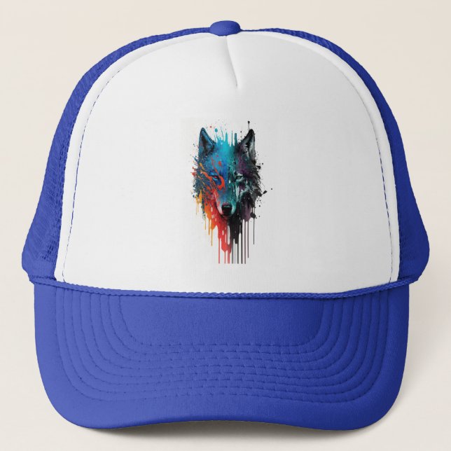 Casquette Wolf Graphisme Art Animal Wolves Fan Art (Devant)