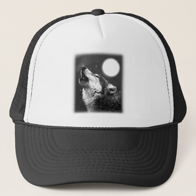 Casquette Wolf Howling à Moon (Devant)