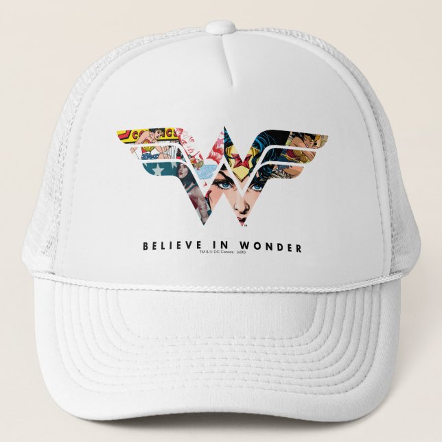 Casquette Wonder Woman "Believe In Wonder" Logo Collage (Devant)