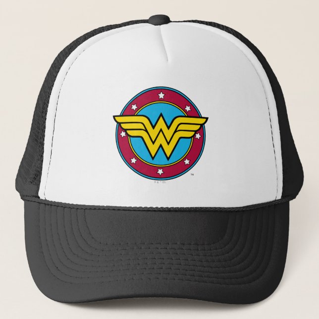 Casquette Wonder Woman | Logo Cercle & Etoiles (Devant)