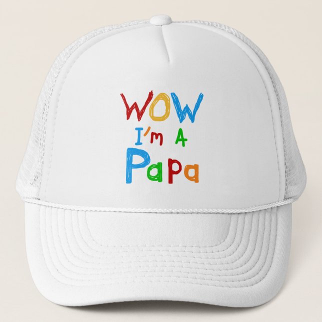 Casquette Wow, je suis un Papa Tshirts et GIfts (Devant)