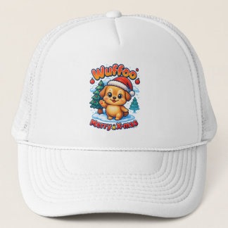 Casquette Wuffoo Roony Merry X-mas Kawaii 3D Holiday