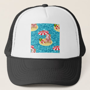 Casquette xmas beach santa claus