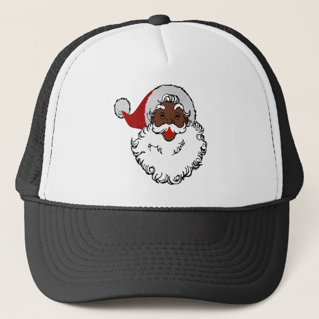 Casquette xmas black santa claus (Devant)