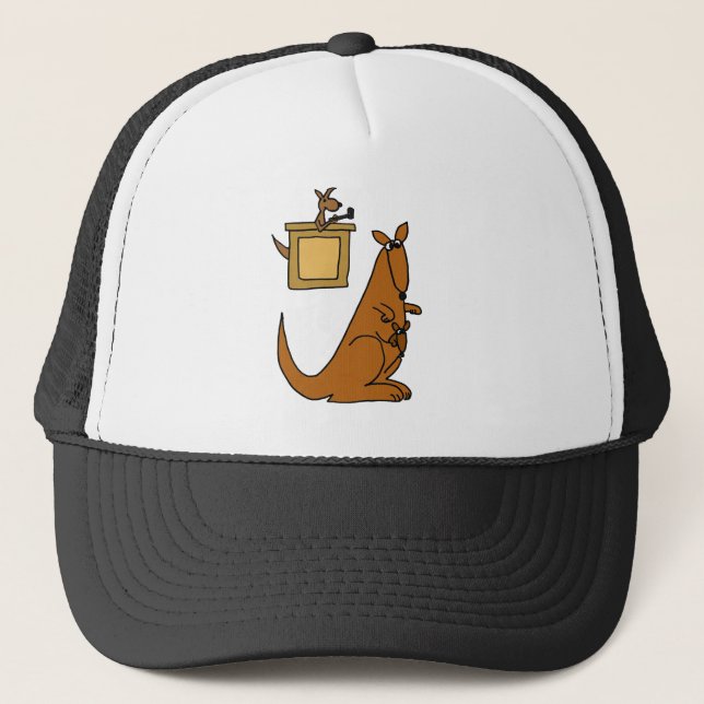 Casquette XX bande dessinée de cour de kangourou (Devant)