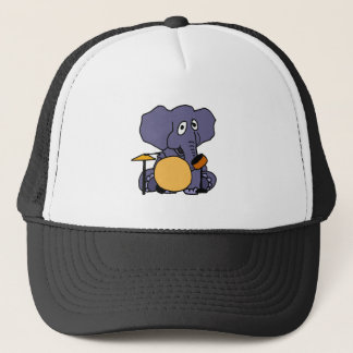 Casquette XX éléphant jouant des tambours