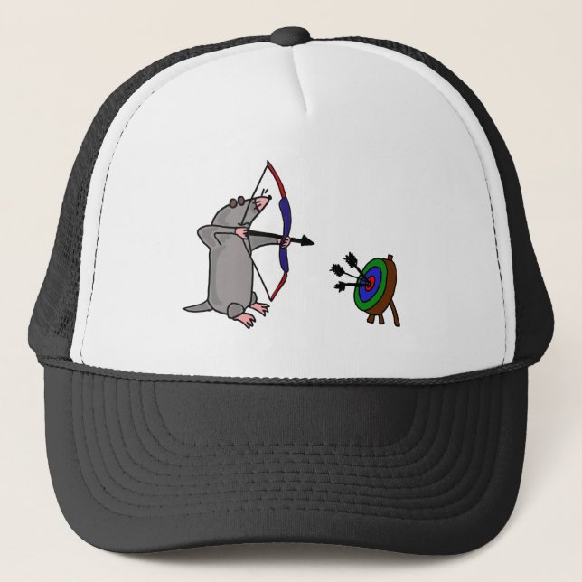 Casquette XX taupe aveugle en concurrence de tir à l'arc (Devant)