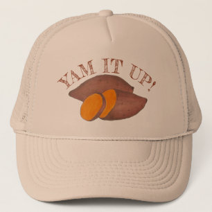 Casquette Yam It Up Funny Orange Sweet Potato Cuisine de nou