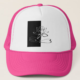Casquette Yin Yang Black Lotus Blossom