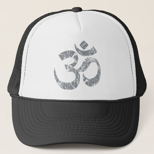 Casquette Yoga grunge de spiritualité de symbole d'OM (Devant)