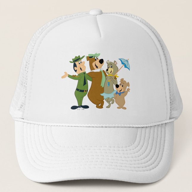 Casquette Yogi Ours et amis Accueil chaleureux (Devant)