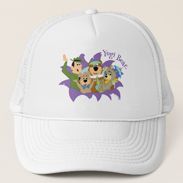 Casquette Yogi Ours et amis Surprise (Devant)