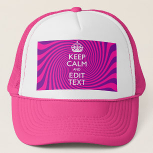 Casquette Your Keep Calm Saying on Hot Pink