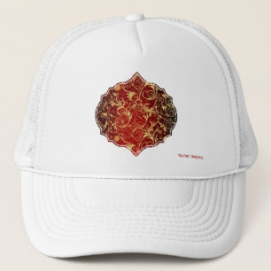 Casquette Yuletide Opulence : Threads dorés de Noël
