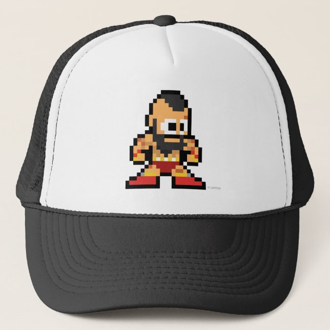 Casquette Zangief à 8 bits (Devant)