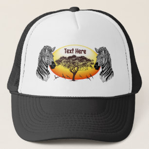 Casquette Zebra African Savanna Wild Animal
