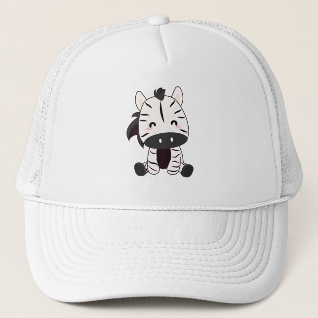 Casquette Zebra Zebras Zoo Safari Animaux mignons (Devant)