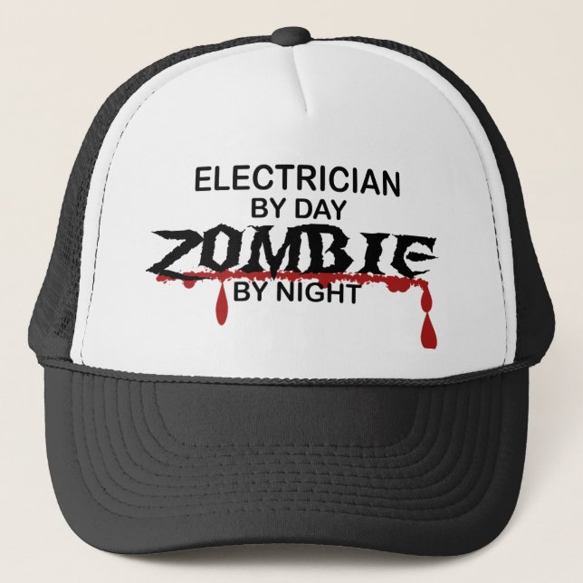 Casquette Zombi d'électricien (Devant)