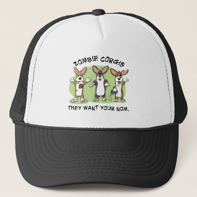 Casquette Zombis de corgi (Devant)
