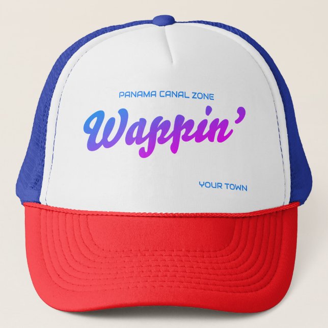 Casquette Zone du canal de Panama — Chapeau de camion Wappin (Devant)