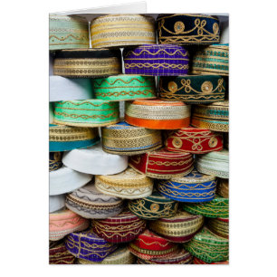 Casquettes arabes au marché