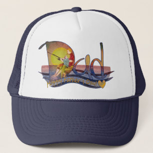 Casquettes artistiques de pêche de papa et de fil