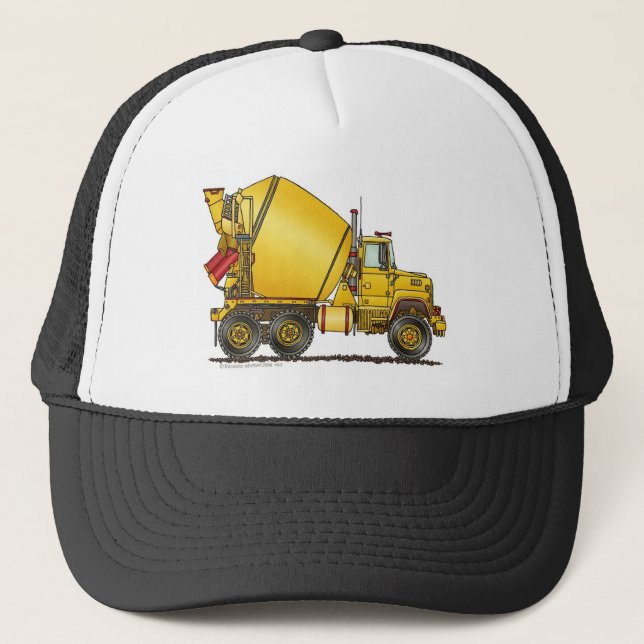 Casquettes de camion de mélangeur concret (Devant)