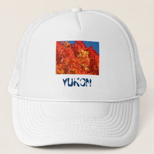 Casquettes de camionneur Chapeaux Yukon Orange Feu