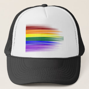Casquettes de camionneur de drapeau d'arc-en-ciel