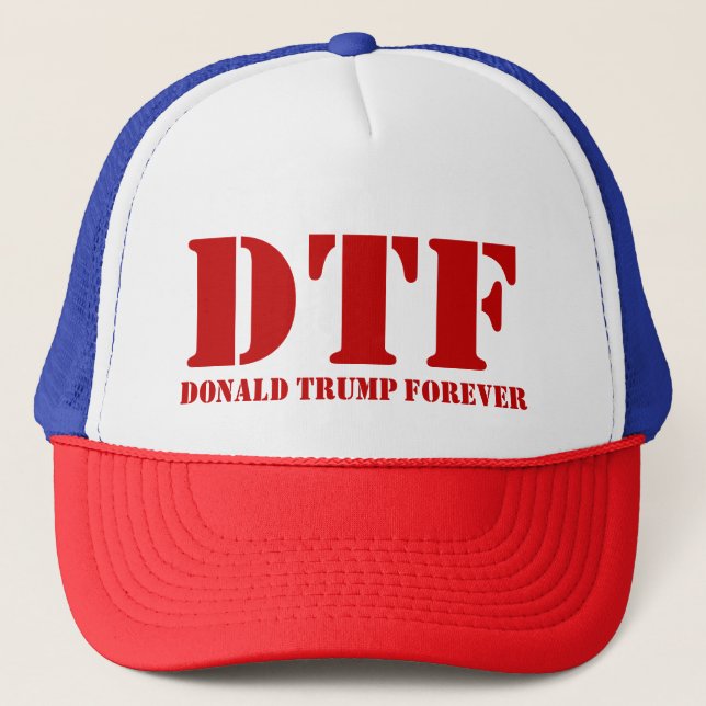 Casquettes de DTF Donald Trump pour toujours (Devant)