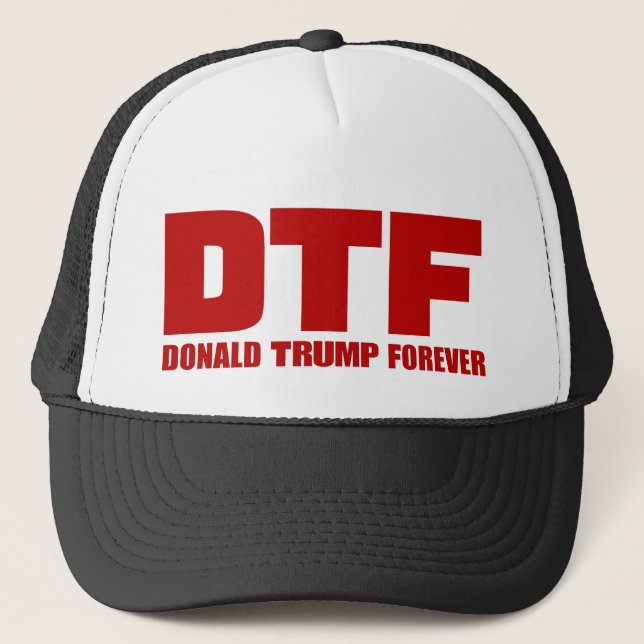 Casquettes de DTF Donald Trump pour toujours (Devant)