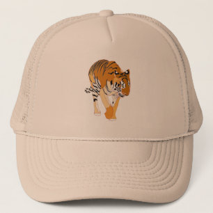 Casquettes de la peinture numérique Tiger Walking