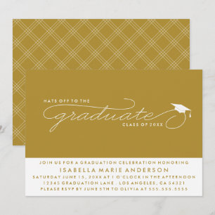 CASQUETTES DE L'ENTRÉE AU DIPLÔME INVITATION À L
