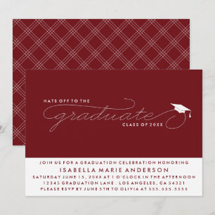 CASQUETTES DE L'ENTRÉE AU DIPLÔME   INVITATION À L