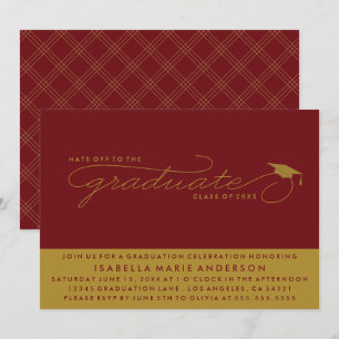 CASQUETTES DE L'ENTRÉE AU DIPLÔME   INVITATION À L