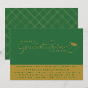 CASQUETTES DE L'ENTRÉE AU DIPLÔME INVITATION À L