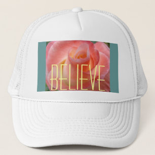 Casquettes de routier pour dames BELIEVE Fleur de 