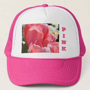 Casquettes de routier roses Tulipes Mamans Filles 