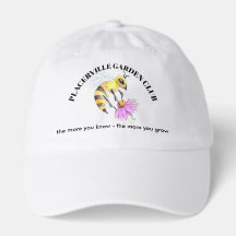 Casquettes du Club de Jardinage avec motif d'Abeil