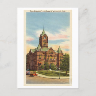 Cass County Court House, Plattsmouth, Nebraska Postcard