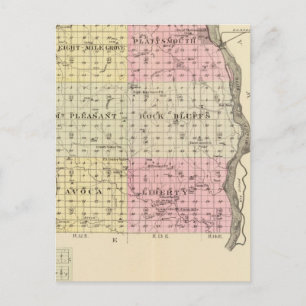 Cass County, Nebraska Postcard