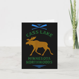 Cass lake minnesota northwoods outdoors fishing card