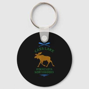 Cass lake minnesota northwoods outdoors fishing keychain