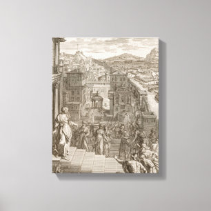 Cassandra Foretells the Trojans Their Fate and is Canvas Print