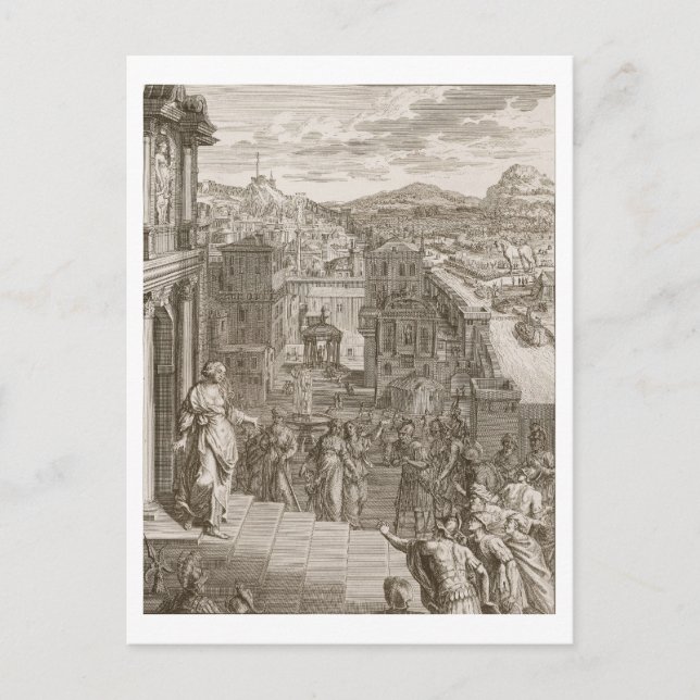 Cassandra Foretells the Trojans Their Fate and is Postcard (Front)